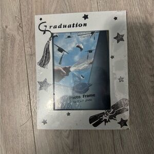 2- Graduation Photo Frame with Black Stars